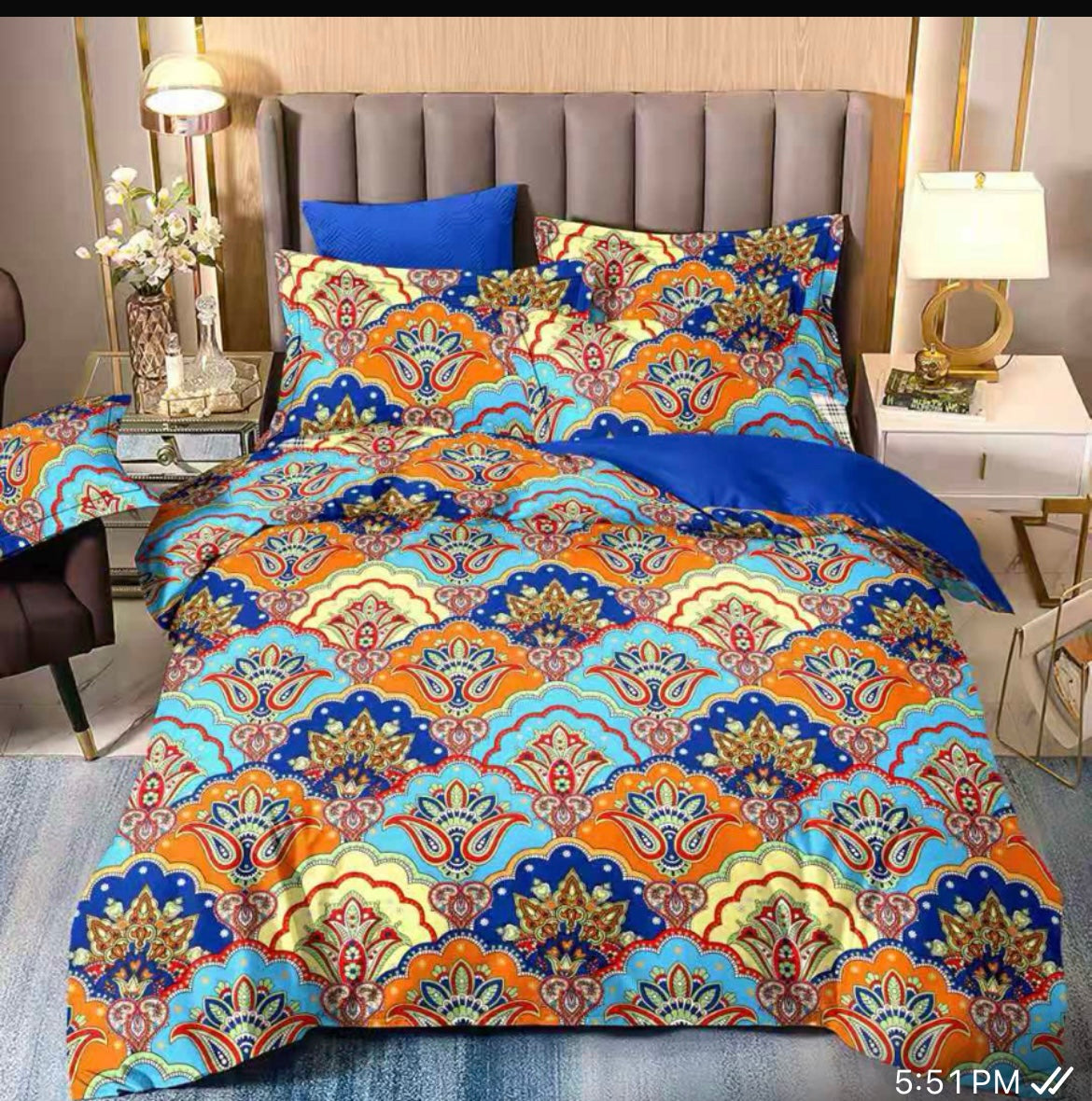 King Size Double Bed Cotton Bedsheet