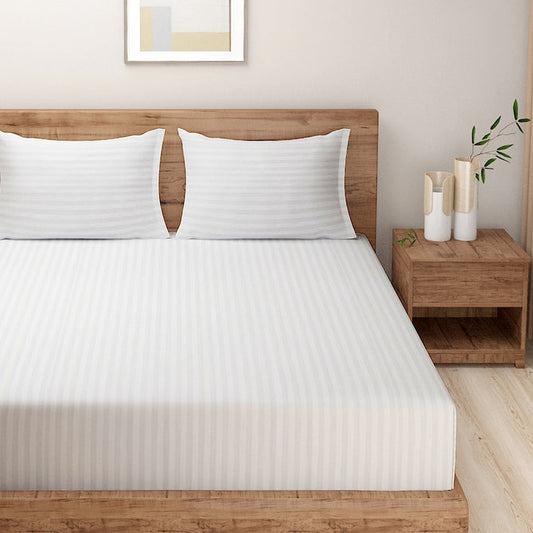 White Stripe Bedsheet